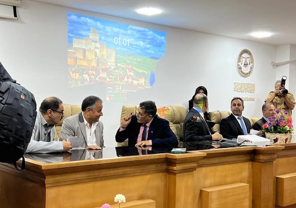 بالمعهد العالي للقضاء أقيم اليوم الأربعاء المؤتمر الصحفي للإعلان عن إطلاق الاستعدادت والترتيبات لعقد المؤتمر الدولي العلمي الثالث حول المخدرات والمؤثرات العقلية
